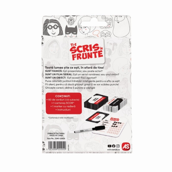 Imagine JOC DE CARTI TI-E SCRIS IN FRUNTE