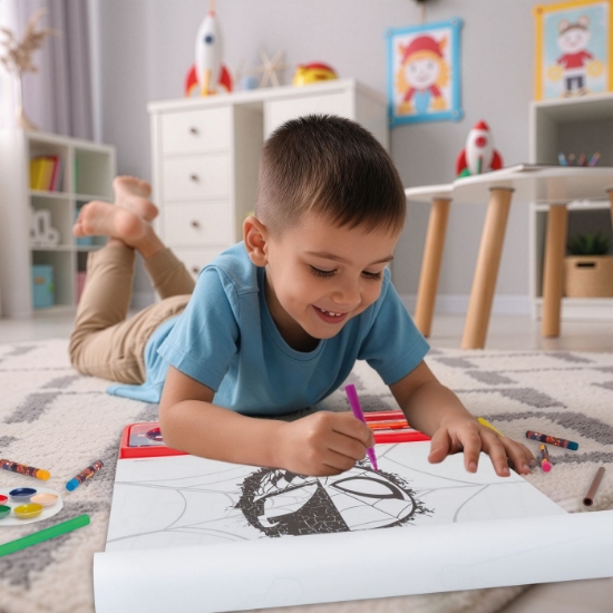 Imagine HAPPI HOBBI SET PENTRU DESEN GIGA BLOCK 5 IN 1 MARVEL SPIDER MAN 