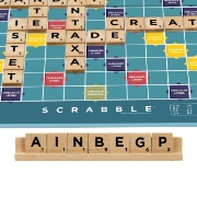Imagine JOC SCRABBLE 2 IN 1 DIN LEMN IN LIMBA ROMANA
