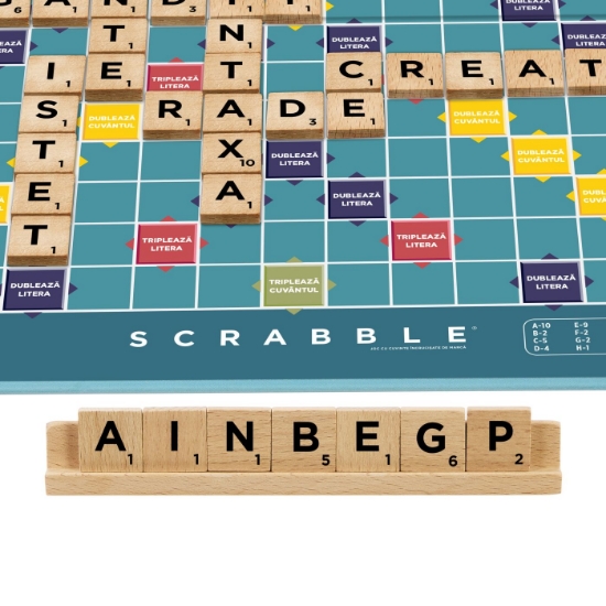 Imagine JOC SCRABBLE 2 IN 1 DIN LEMN IN LIMBA ROMANA