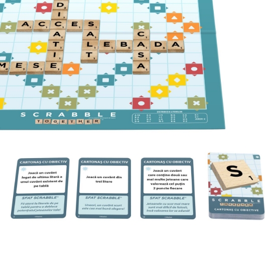 Imagine JOC SCRABBLE 2 IN 1 DIN LEMN IN LIMBA ROMANA