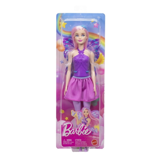 Imagine BARBIE PAPUSA BARBIE ZANA CU PAR ROZ SI TINUTA IN 2 CULORI