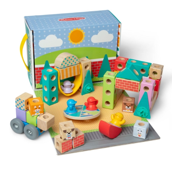Imagine MELISSA AND DOUG SET DE CONSTRUCTIE DIN LEMN ORASUL