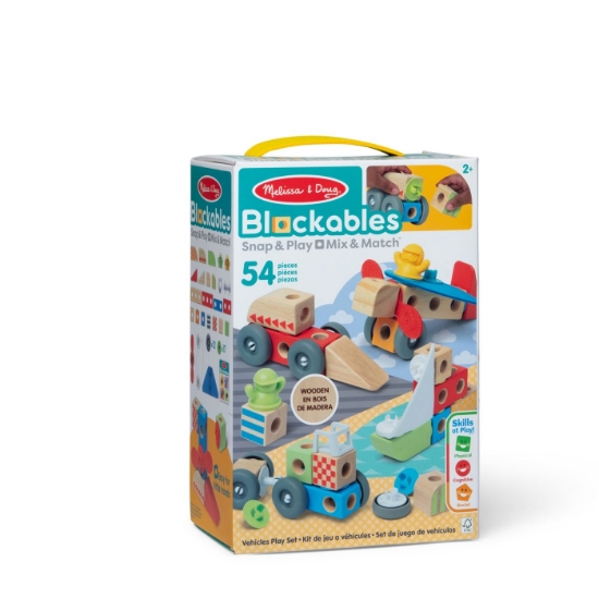 Imagine MELISSA AND DOUG SET DE CONSTRUCTIE DIN LEMN VEHICULE