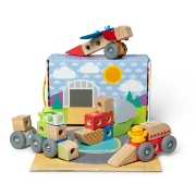 Imagine MELISSA AND DOUG SET DE CONSTRUCTIE DIN LEMN VEHICULE