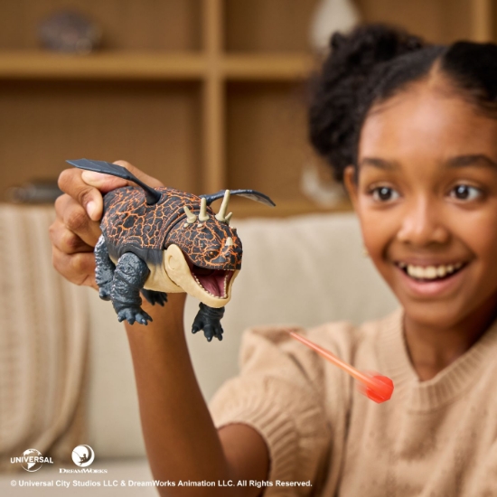 Imagine CUM SA ITI DRESEZI DRAGONUL INCERCAREA FLACARII SET DE JOACA CATAPULTA EXPLOZIE SI DRAGONUL GRONCKLE