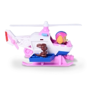 Imagine PATRULA CATELUSILOR CAUTARE SI SALVARE SET FIGURINA SKYE SI VEHICUL ELICOPTER