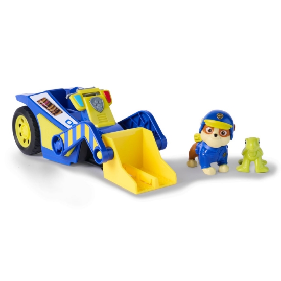 Imagine PATRULA CATELUSILOR CAUTARE SI SALVARE SET FIGURINA RUBBLE SI VEHICUL BULDOZER