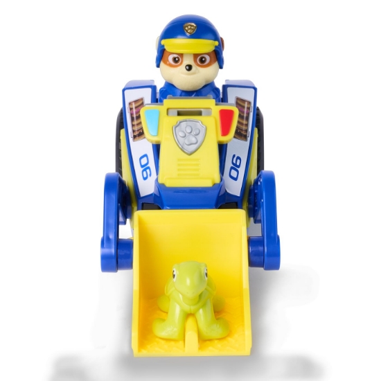 Imagine PATRULA CATELUSILOR CAUTARE SI SALVARE SET FIGURINA RUBBLE SI VEHICUL BULDOZER