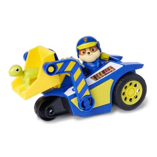 Imagine PATRULA CATELUSILOR CAUTARE SI SALVARE SET FIGURINA RUBBLE SI VEHICUL BULDOZER