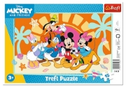 Imagine PUZZLE TREFL 15 CU CADRU INTREBARI DESPRE MICKEY MOUSE