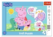 Imagine PUZZLE TREFL 15 CU CADRU PEPPA PIG CEA MAI DRAGUTA PURCELUSA