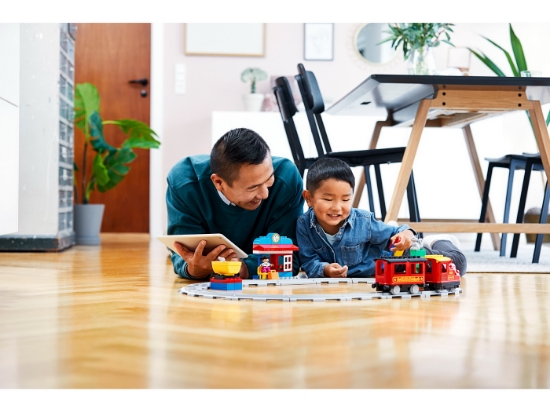 Imagine LEGO DUPLO TREN CU ABURI 10874