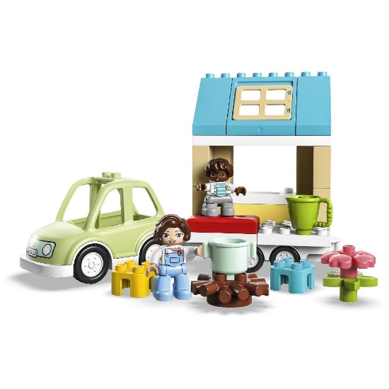Imagine LEGO DUPLO CASA PE ROTI A FAMILIEI 10986