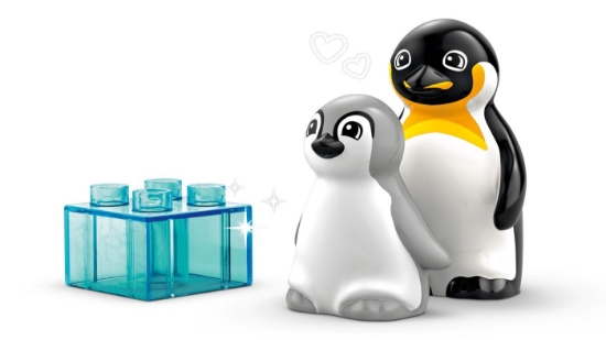 Imagine LEGO DUPLO FAMILII DE ANIMALE SALBATICE: PINGUINI SI LEI 10442