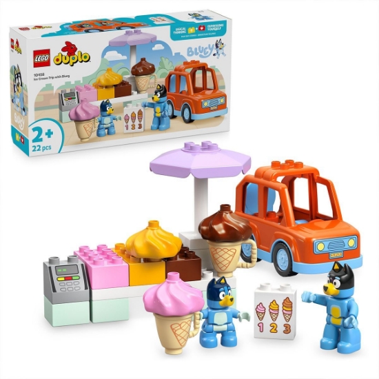 Imagine LEGO DUPLO VIZITA CU BLUE LA FURGONETA DE INGHETATA 10458 