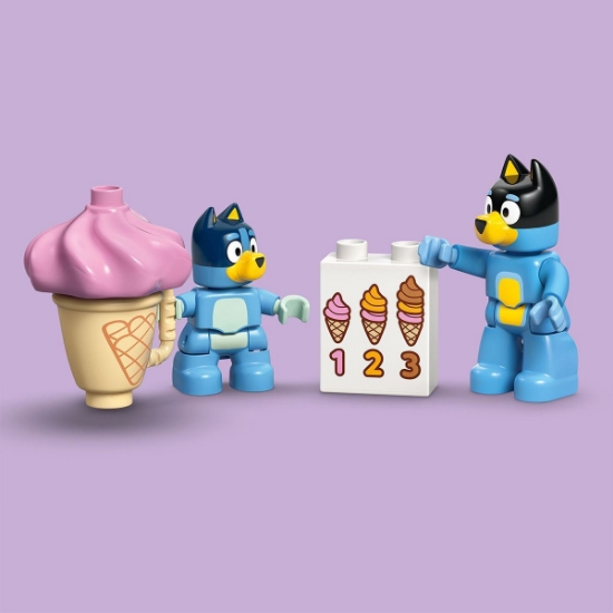 Imagine LEGO DUPLO VIZITA CU BLUE LA FURGONETA DE INGHETATA 10458 