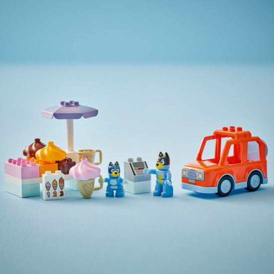 Imagine LEGO DUPLO VIZITA CU BLUE LA FURGONETA DE INGHETATA 10458 