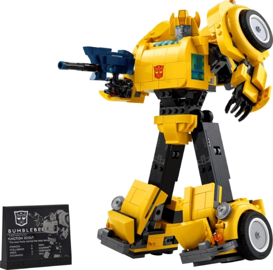Imagine LEGO ICONS TRANSFORMERS BUMBLEBEE 10338 