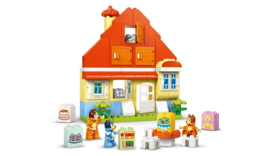 Imagine LEGO DUPLO CASA DE FAMILIE A LUI BLUE CU JOC DE MEMORIE 10459