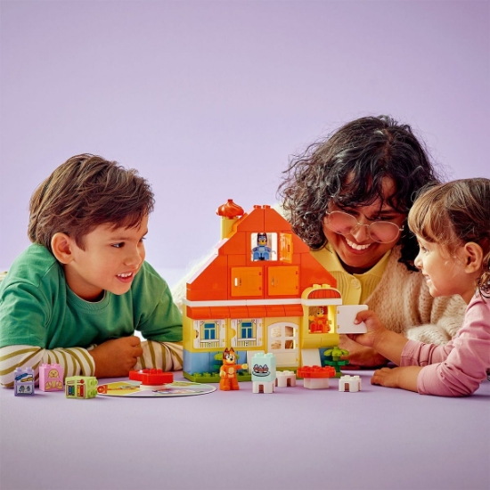 Imagine LEGO DUPLO CASA DE FAMILIE A LUI BLUE CU JOC DE MEMORIE 10459