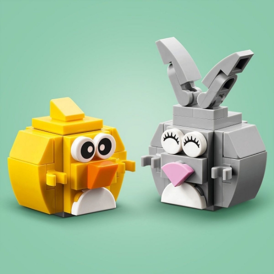 Imagine LEGO ICONICS IEPURAS SI VANATOARE DE OUA DE PASTE 40808