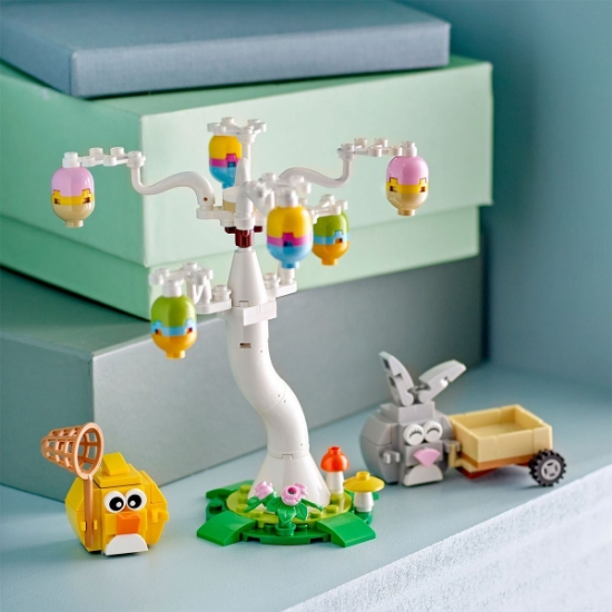 Imagine LEGO ICONICS IEPURAS SI VANATOARE DE OUA DE PASTE 40808