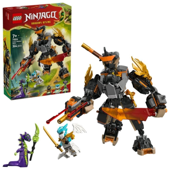 Imagine LEGO NINJAGO ROBOTUL DE MISIUNE AL LUI COLE SI DRAGONUL ZANE 71854