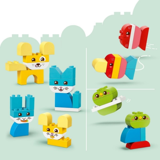 Imagine LEGO DUPLO ANIMALUTE DE COMPANIE CREATIVE 3 IN 1 10477