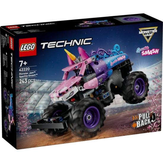Imagine LEGO TECHNIC MONSTER JAM SPARKLE SMASH CU MOTOR CU ARC 42220