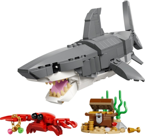 Imagine LEGO CREATOR RECHIN FEROCE CU UN CUFAR DE COMORI 31381
