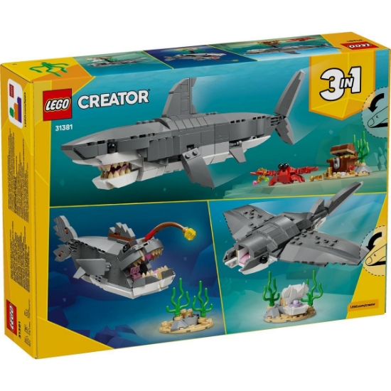 Imagine LEGO CREATOR RECHIN FEROCE CU UN CUFAR DE COMORI 31381