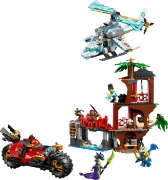 Imagine LEGO NINJAGO LUPTA LA CASA DIN COPAC CU VEHICULE NINJA 71857