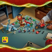 Imagine LEGO NINJAGO LUPTA LA CASA DIN COPAC CU VEHICULE NINJA 71857