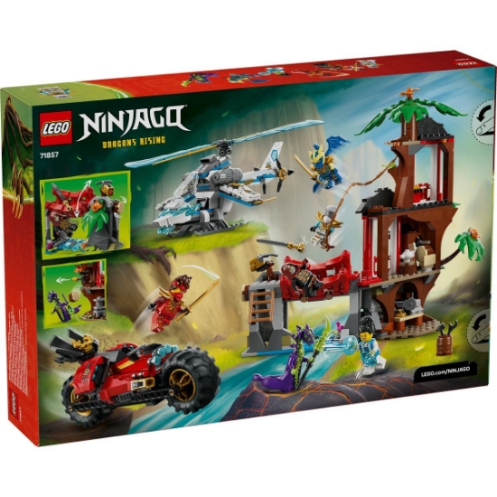 Imagine LEGO NINJAGO LUPTA LA CASA DIN COPAC CU VEHICULE NINJA 71857