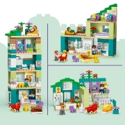 Imagine LEGO DUPLO CASA MODERNA DE FAMILIE 3 IN 1 CU FIGURINE 10470