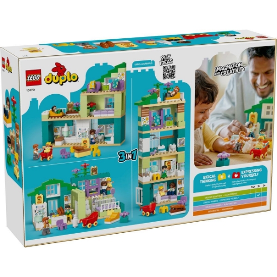 Imagine LEGO DUPLO CASA MODERNA DE FAMILIE 3 IN 1 CU FIGURINE 10470
