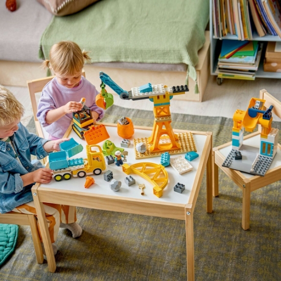 Imagine LEGO DUPLO SANTIER SI VEHICULE DE CONSTRUCTII 3 IN 1 10476