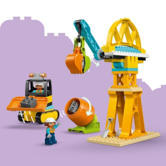 Imagine LEGO DUPLO SANTIER SI VEHICULE DE CONSTRUCTII 3 IN 1 10476