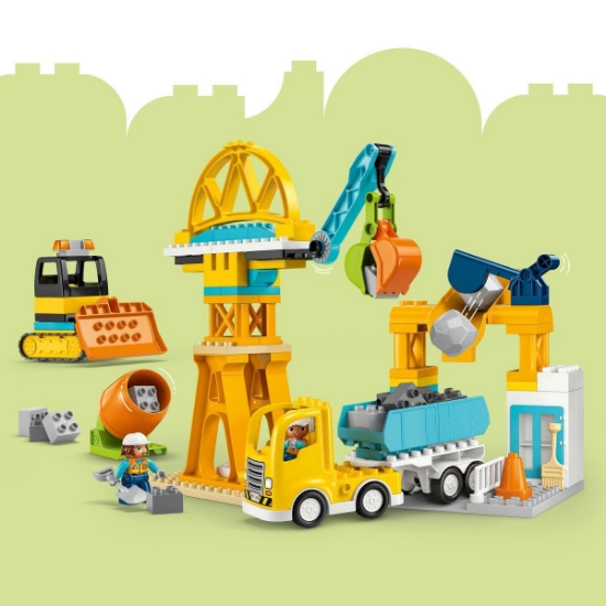 Imagine LEGO DUPLO SANTIER SI VEHICULE DE CONSTRUCTII 3 IN 1 10476