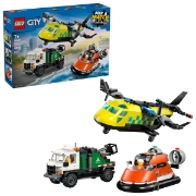 Imagine LEGO CITY AVION AUTOSPECIALA DE SERVICE SI AEROGLISOR IN VERSIUNI ADAPTATE 60505