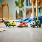 Imagine LEGO CITY AVION AUTOSPECIALA DE SERVICE SI AEROGLISOR IN VERSIUNI ADAPTATE 60505