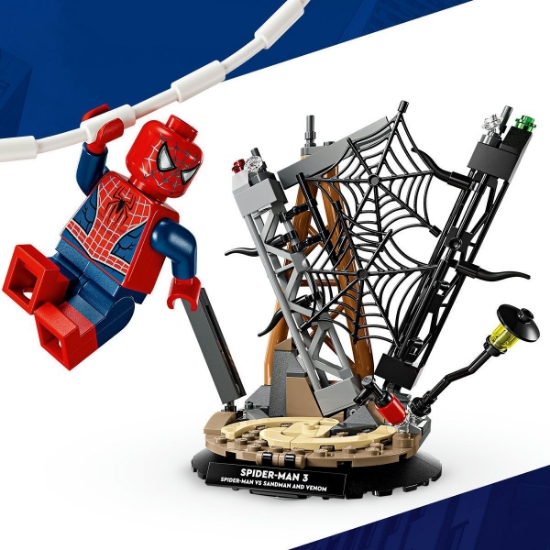 Imagine LEGO MARVEL BATALIE MEMORABILA OMUL PAIANJEN VS SANDMAN 76334