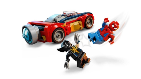 Imagine LEGO MARVEL OMUL PAIANJEN IN MASINA VS WOLVERINE VENOMIZAT 76336