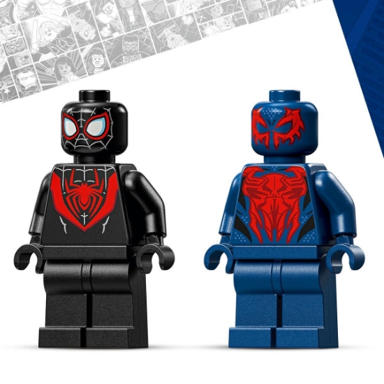 Imagine LEGO MARVEL ROBOTUL LUI MILES MORALES VS OMUL PAIANJEN 2099 76337