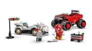Imagine LEGO SONIC MASINA LUI SILVER VS CAMIONUL GIGANT AL LUI KNUCKLES 77118