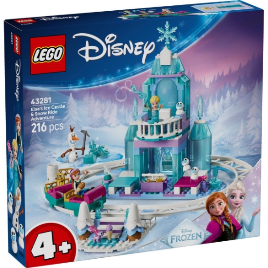 Imagine LEGO DISNEY FROZEN AVENTURA CU SANIA PE SINE LA CASTELUL DE GHEATA  AL ELSEI 43281