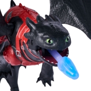Imagine CUM SA ITI DRESEZI DRAGONUL INCERCAREA FLACARII SET DE JOACA BATALII ARZATOARE TUNUL APRINS DRAGONUL TOOTHLESS