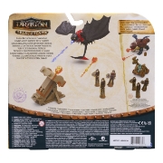 Imagine CUM SA ITI DRESEZI DRAGONUL INCERCAREA FLACARII SET DE JOACA BATALII ARZATOARE TUNUL APRINS DRAGONUL TOOTHLESS