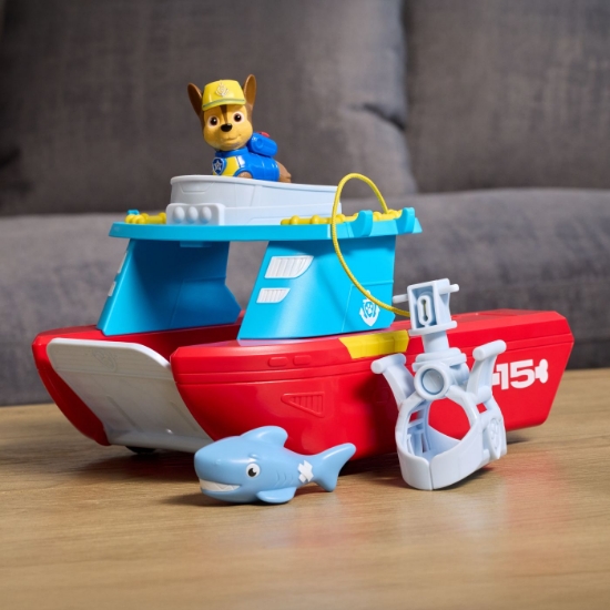 Imagine PATRULA CATELUSILOR SET PATRULA PE MARE FIGURINA SI VEHICUL MARITIM